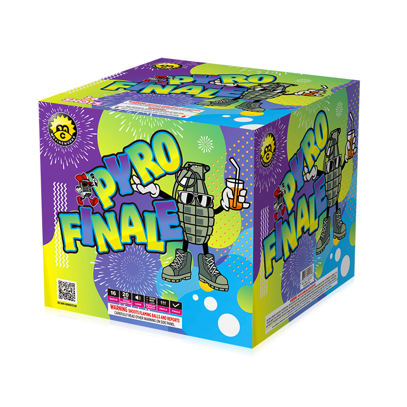 Finále Pyro 16 výstřelů 500g dortů sortiment MC517