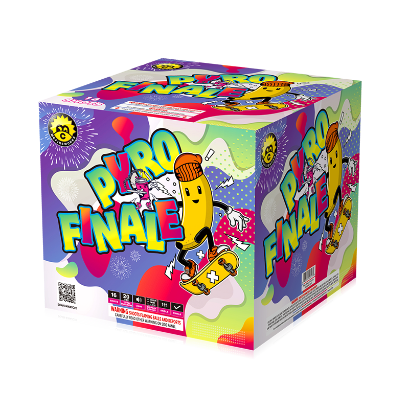 Finále Pyro 16 výstřelů 500g dortů sortiment MC517