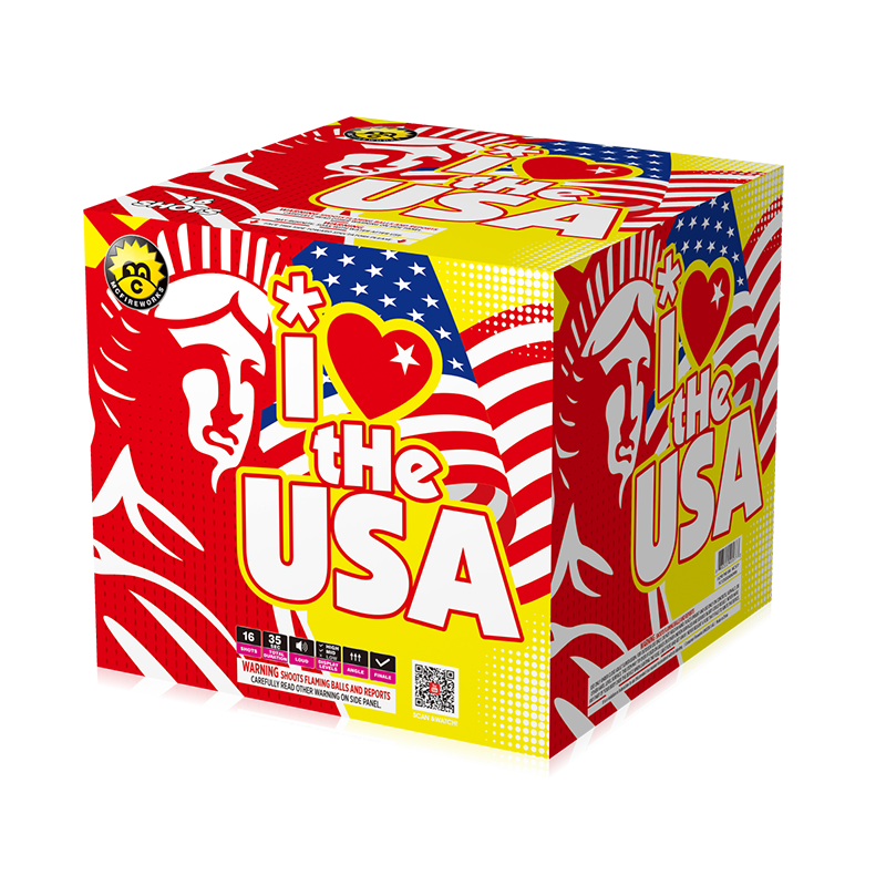Miluji USA 16 výstřelů 500G Cake MC577