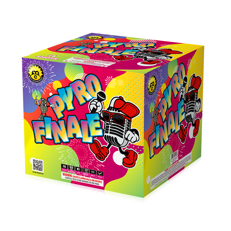Finále Pyro 16 výstřelů 500g dortů sortiment MC517